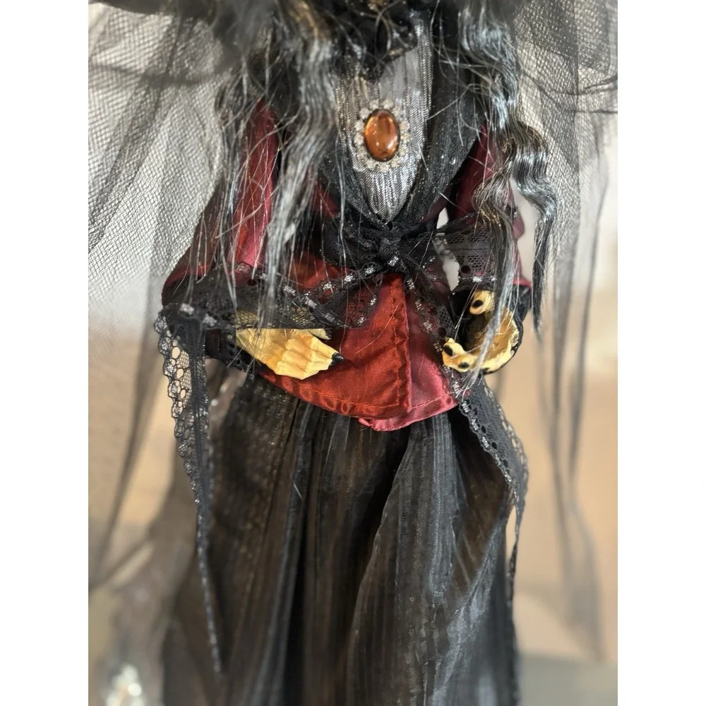 Vtg Halloween Wicked Witch Figurine Doll Decoration 23